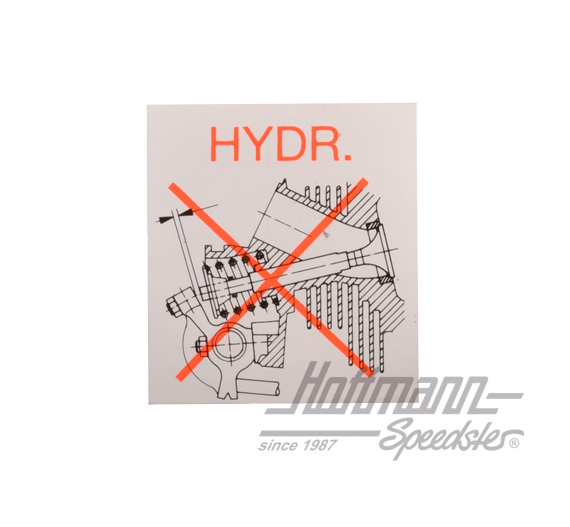 Aufkleber "Entfall des Ventilspiels" | 039 100 173 E | 021-0199-73