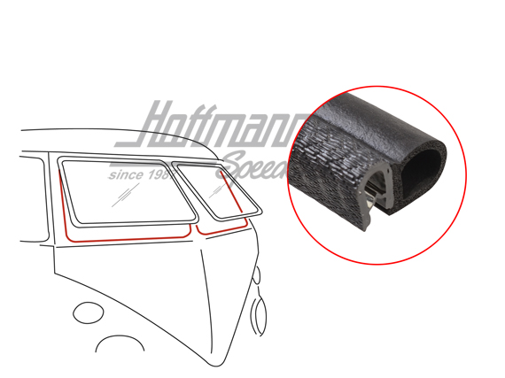 Frontscheibendichtung, Safari, universal | 211 845 123 F | 089-0032-20