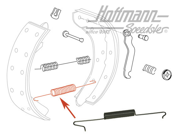 Feder, Hinterachse, unten, BusT2/T3, 8.70- | 251 609 309 | 090-3194