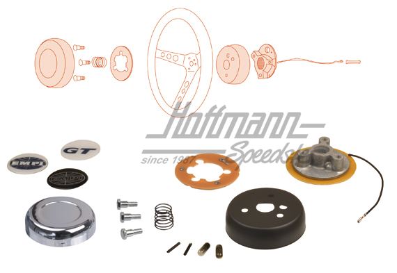 Lenkradnabe (Adapter), Empi, 74-86 | --- --- --- | 020-3288-14