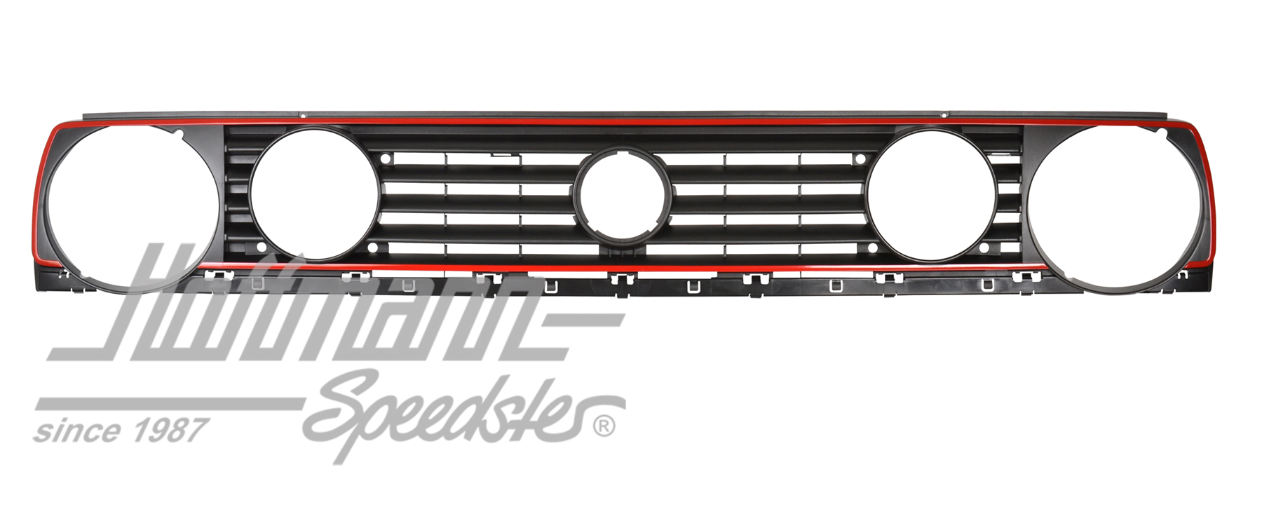 Kühlergrill, Doppelscheinw., 87-92,rot | 191 853 653 K QN5 | 208-0528-10