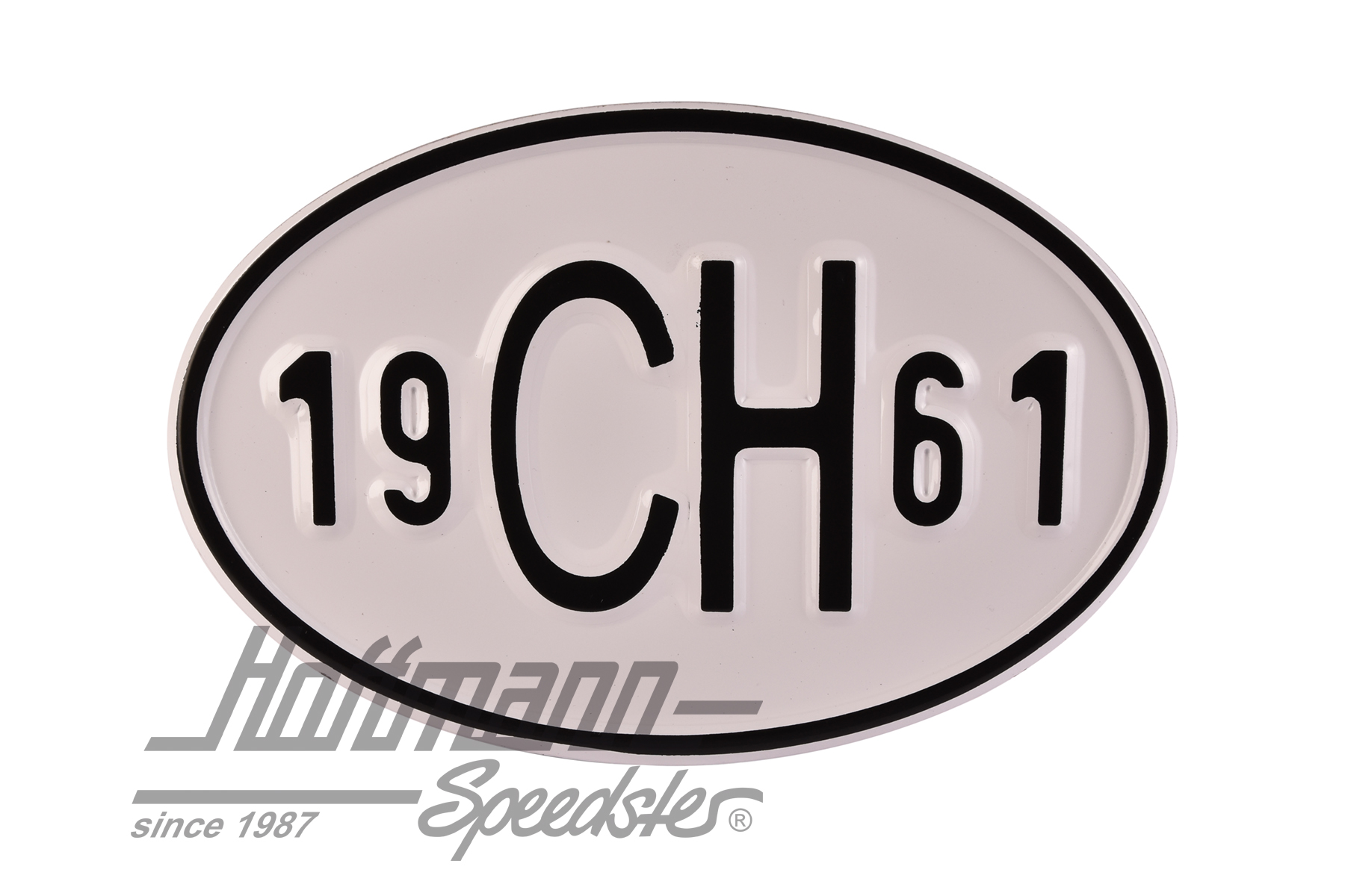 Nationalitätsschild "CH", "1961", Alu |  | 020-2401-61