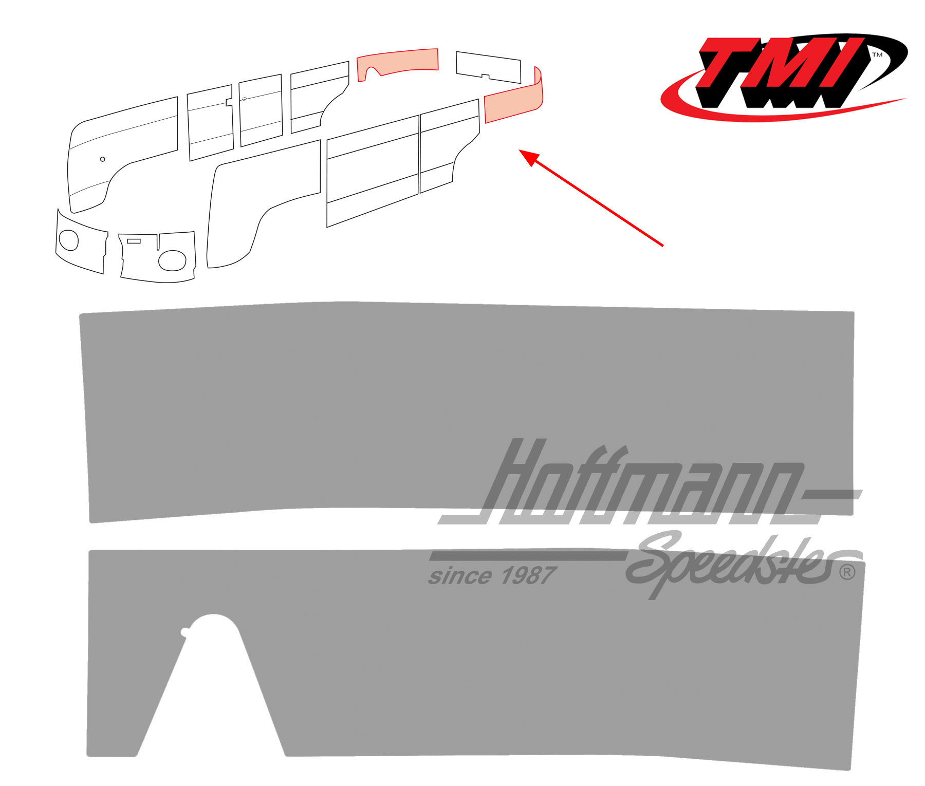 Seitenverkleidungen, hinten, 62-67, grau | 10-2142-16 | 098-0584-03