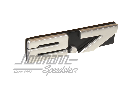 Schriftzug, 2.7, Lüftungsgitter hinten