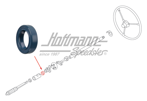 Dichtring, Spindellenkung, -7.61 | 111 415 285 A | 020-4300-80
