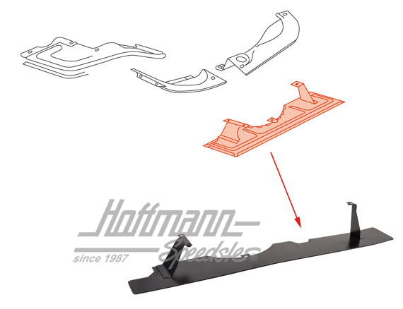 Hitzeschutzblech, hi., Bus T2, 1.7-2.0