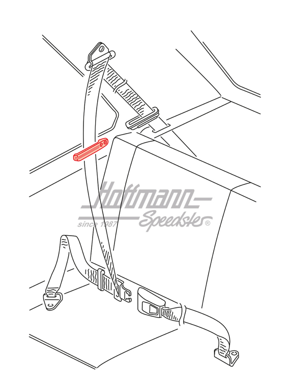 Halter, Sicherheitsgurt, hinten