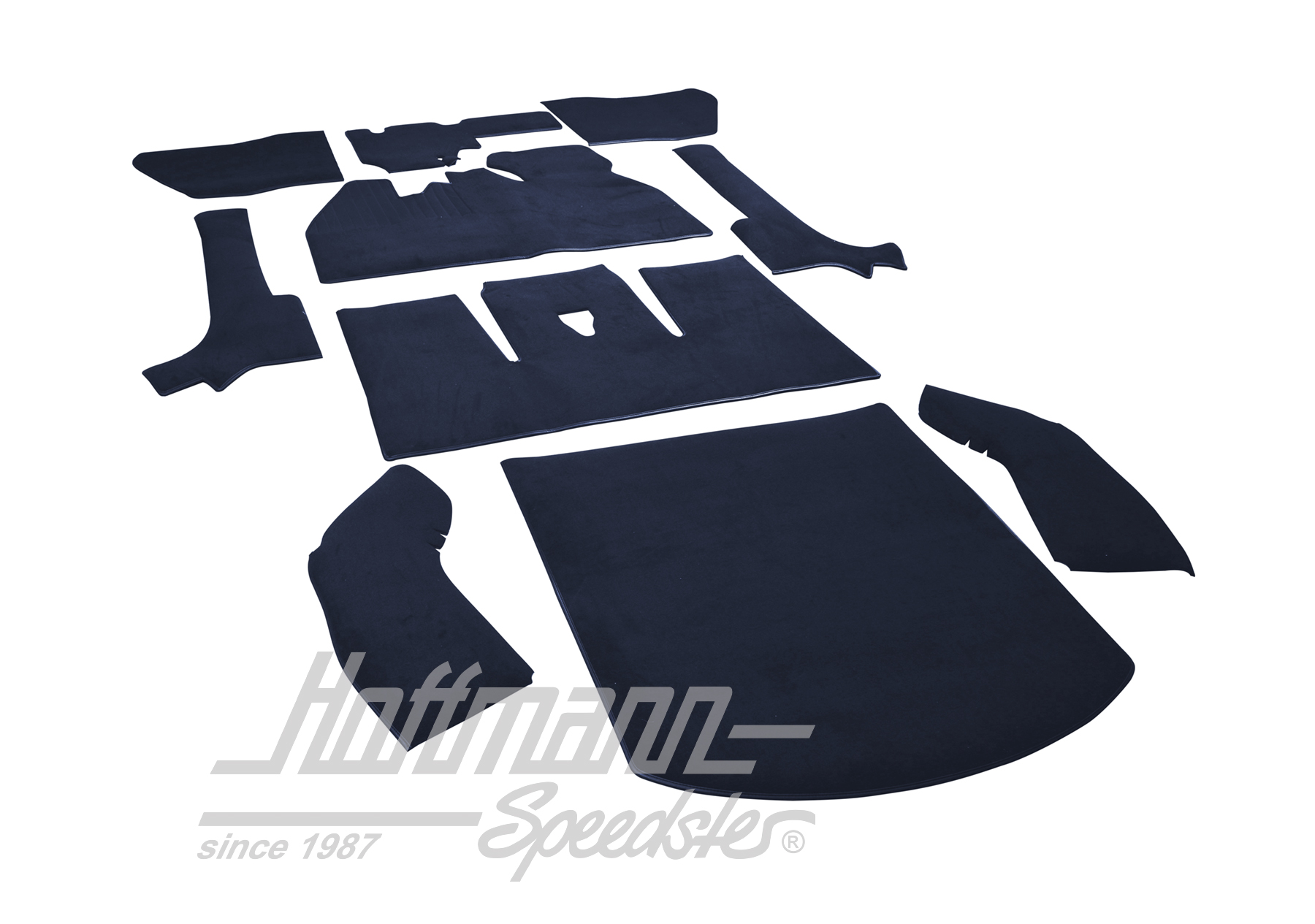 Teppichsatz für Cabrio, 8.66-7.70, blau