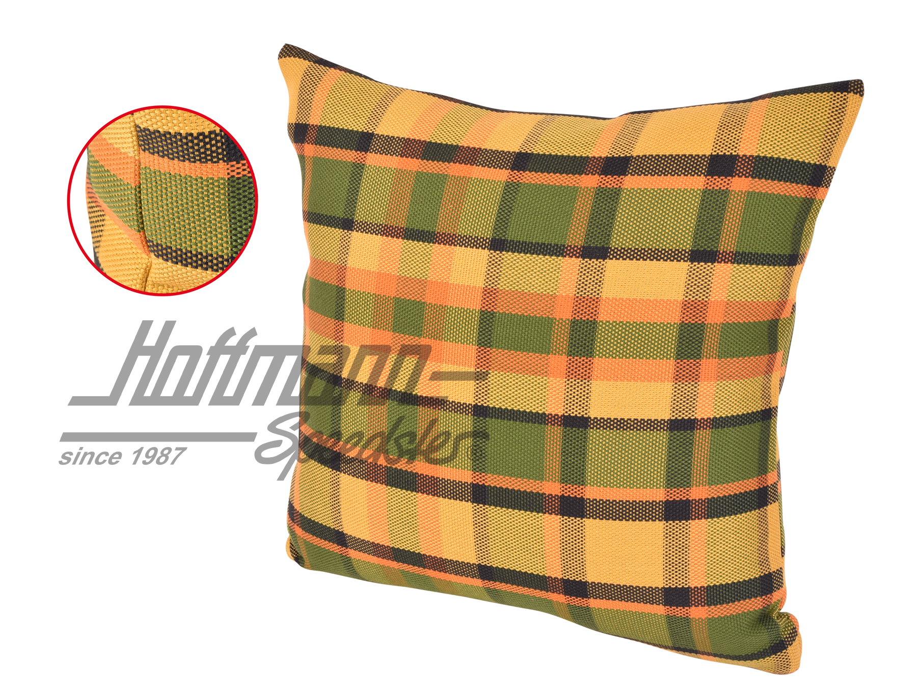 Kissen, Westfalia, gelb/orange, 39x39cm |  | 098-1310-59