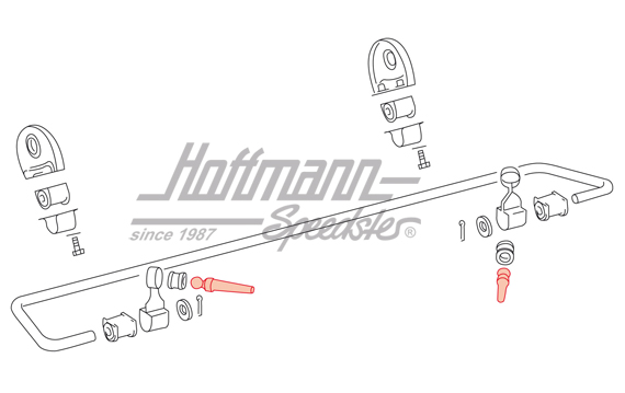 Kugelbolzen, Stabilisator, hinten, 65-68