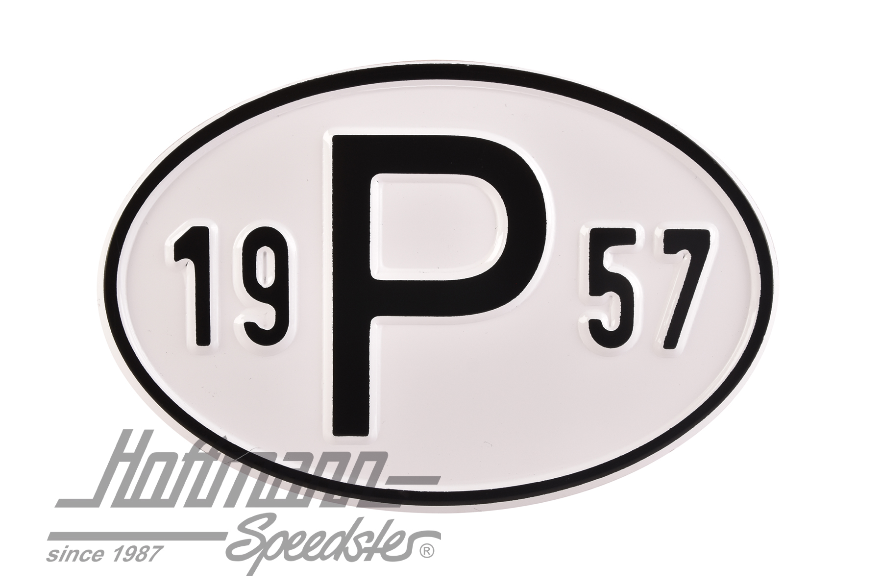 Nationalitätsschild "P", "1957", Alu |  | 020-2405-57