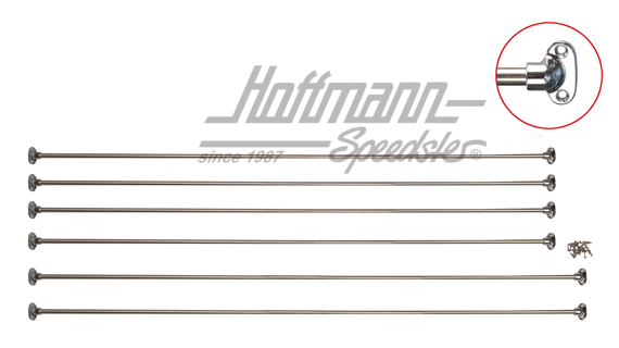 Jail Bars, für Gardinen,Bus T2,Edelstahl | 251 898 500 | 097-8620-10