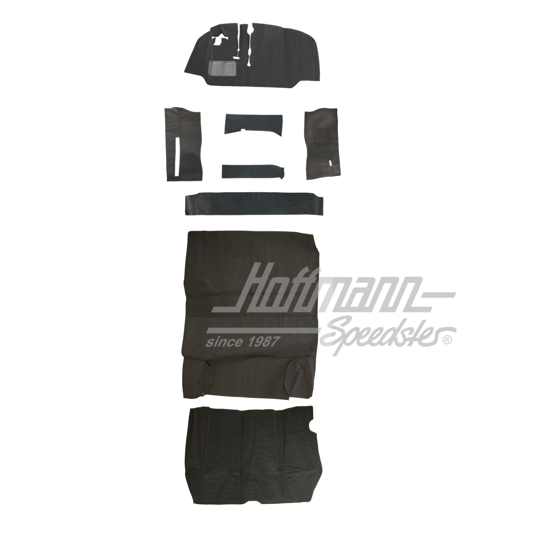 Teppichsatz, Bus T2, 8.67-7.72, grau (o) | 34-F2110-407    ohne | 098-0027-05