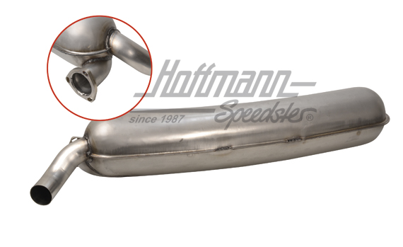 Auspufftopf, SSI, 1x60mm, 75-89