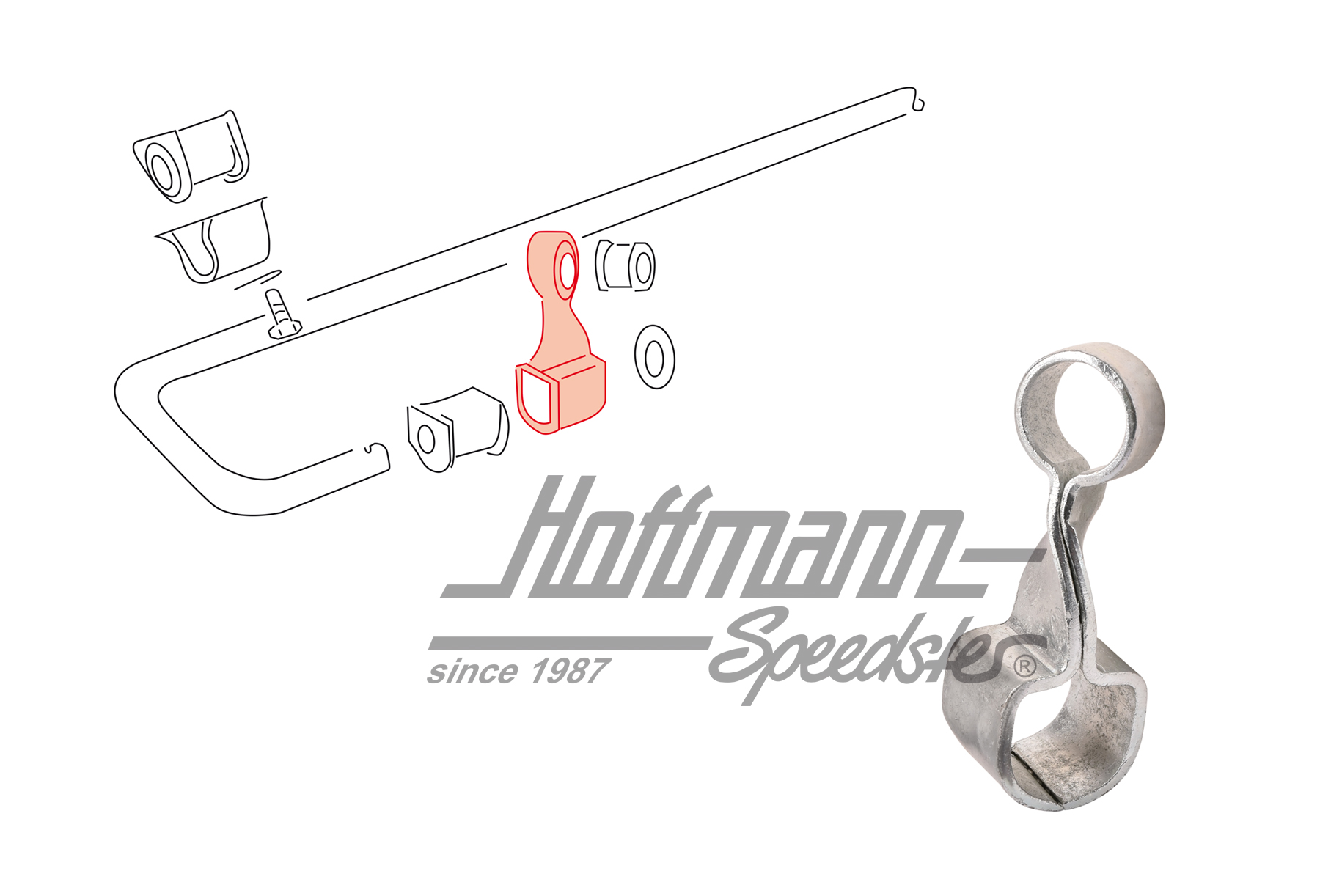 Stütze, Stabilisator, hinten, -77, li. | 901 333 731 01 | 521-6188-11