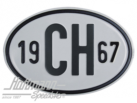 Nationalitätsschild "CH", "1967", Alu |  | 020-2401-67