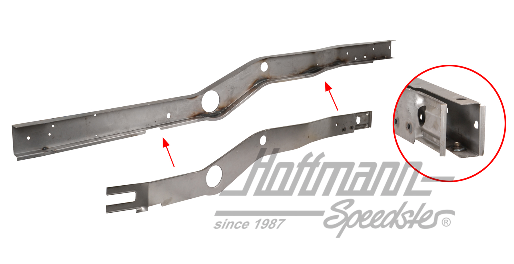 Längsträger, hinten, 71-79, rechts | 211 703 460A/211 703 110B | 096-0199-32