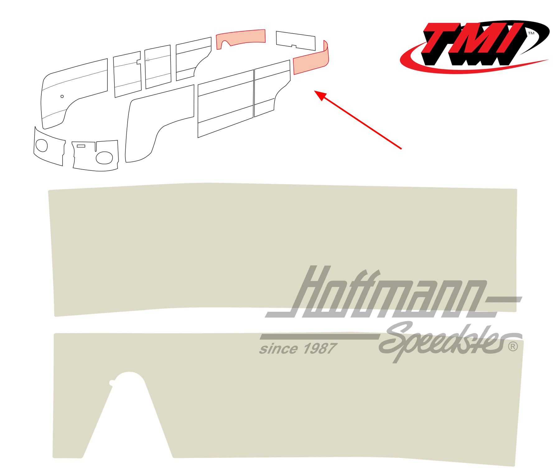 Seitenverkleidungen, hinten, 62-67, altweiß | 10-2142-15 | 098-0584-04