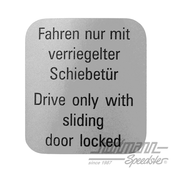 Aufkleber "Schiebetür" |  | 021-0185-10