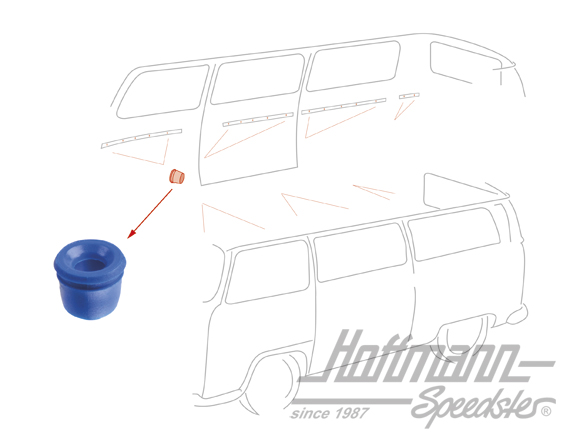Tülle, Plastikzierleiste, Bus T2, 73-79 | 221 853 615 | 098-0484
