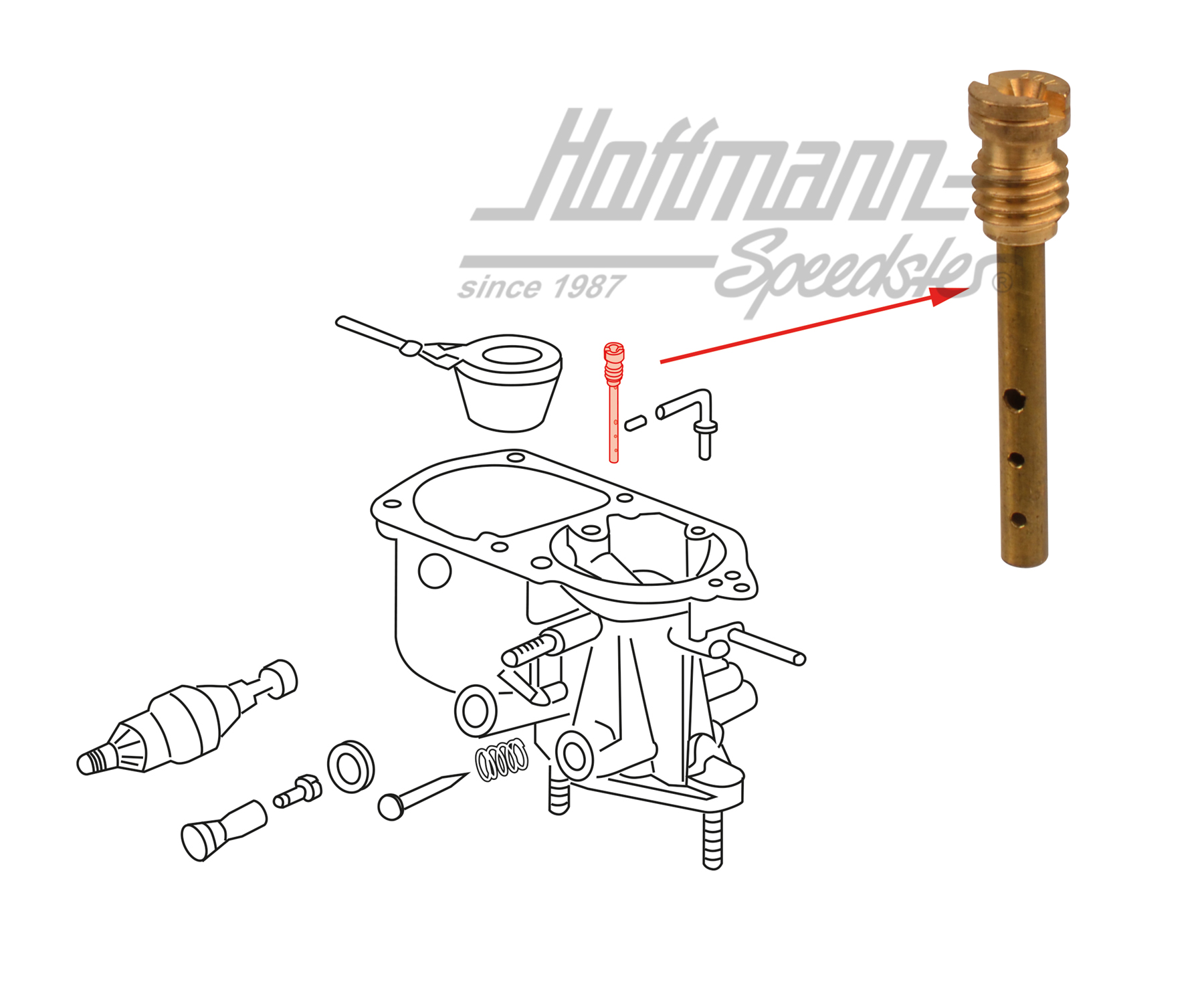 Luftkorrekturdüse, 60, 34 PICT-03/05 | 113 129 435 L | 020-1316-54