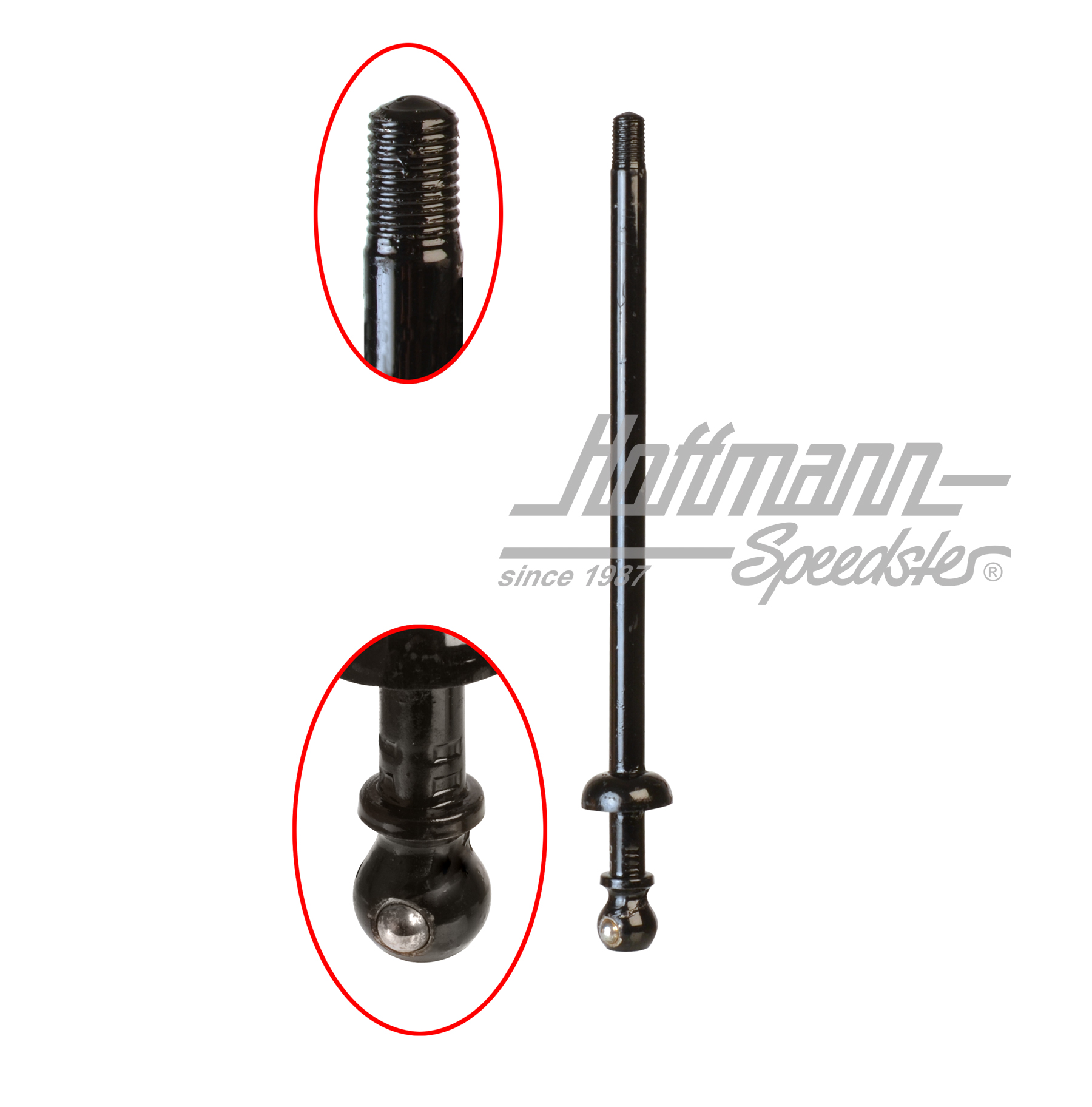Schalthebel, 8.67-, schwarz, 290mm | 113 711 121 c      290mm | 020-2013-30