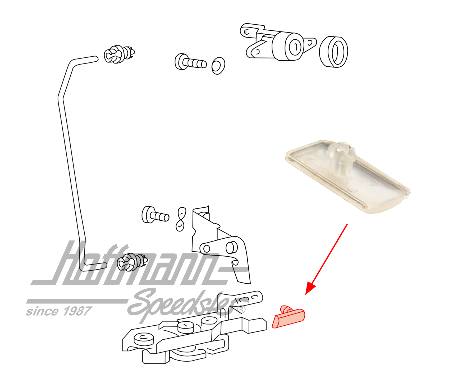 Puffer, Heckklappenschloss, Cabrio | 155 827 545 | 180-1123-20