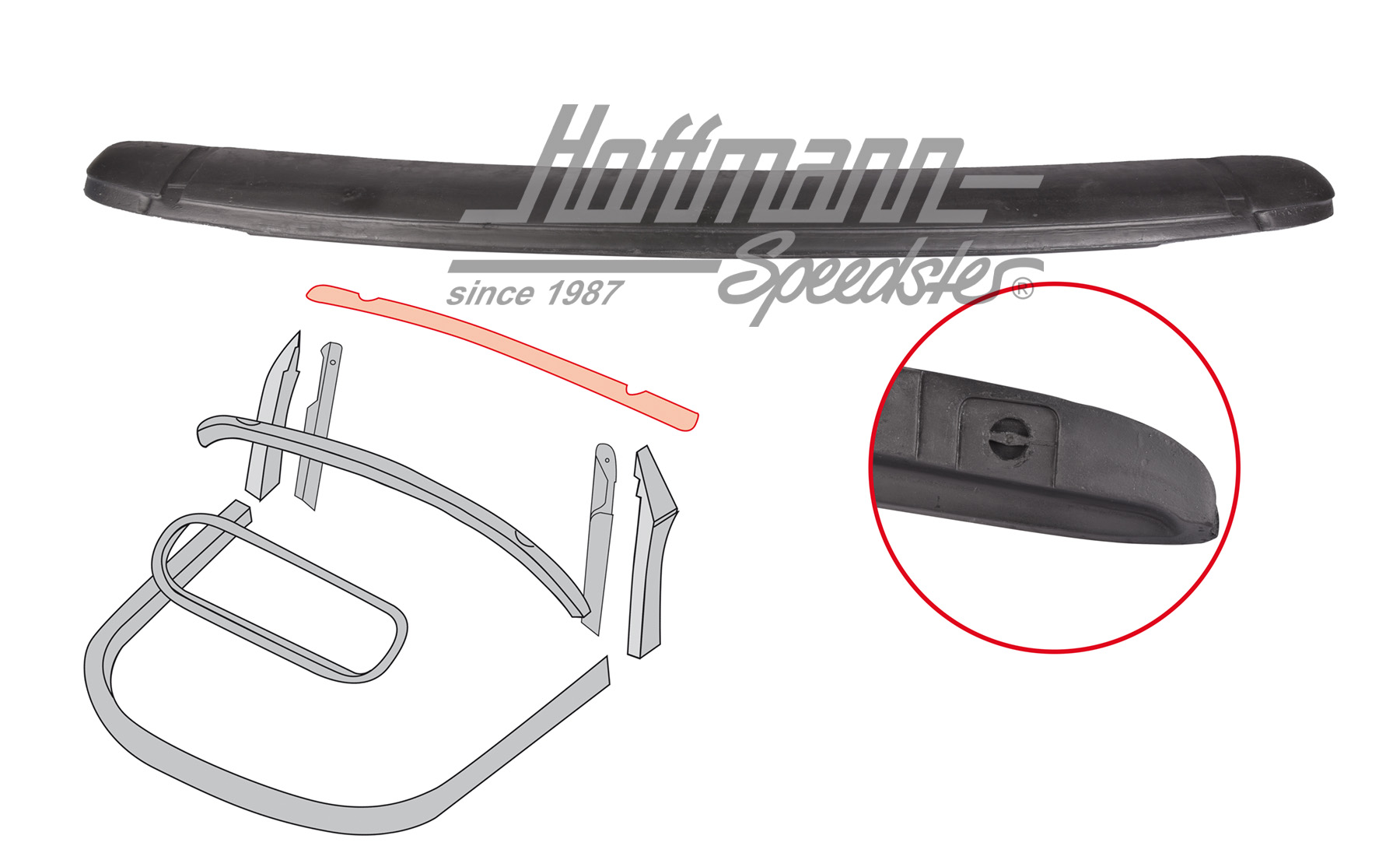 Frontspriegel (Kunststoff), 8.57-7.64 | 151 871 189 DK | 020-4599-18