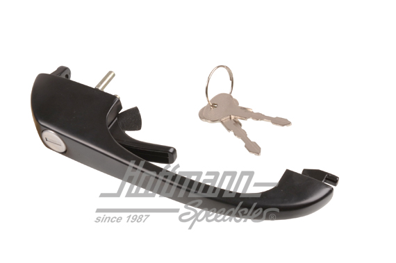 Türgriff, Bus T3, abschließbar, schwarz, Repro | 251 837 205 | 370-3225