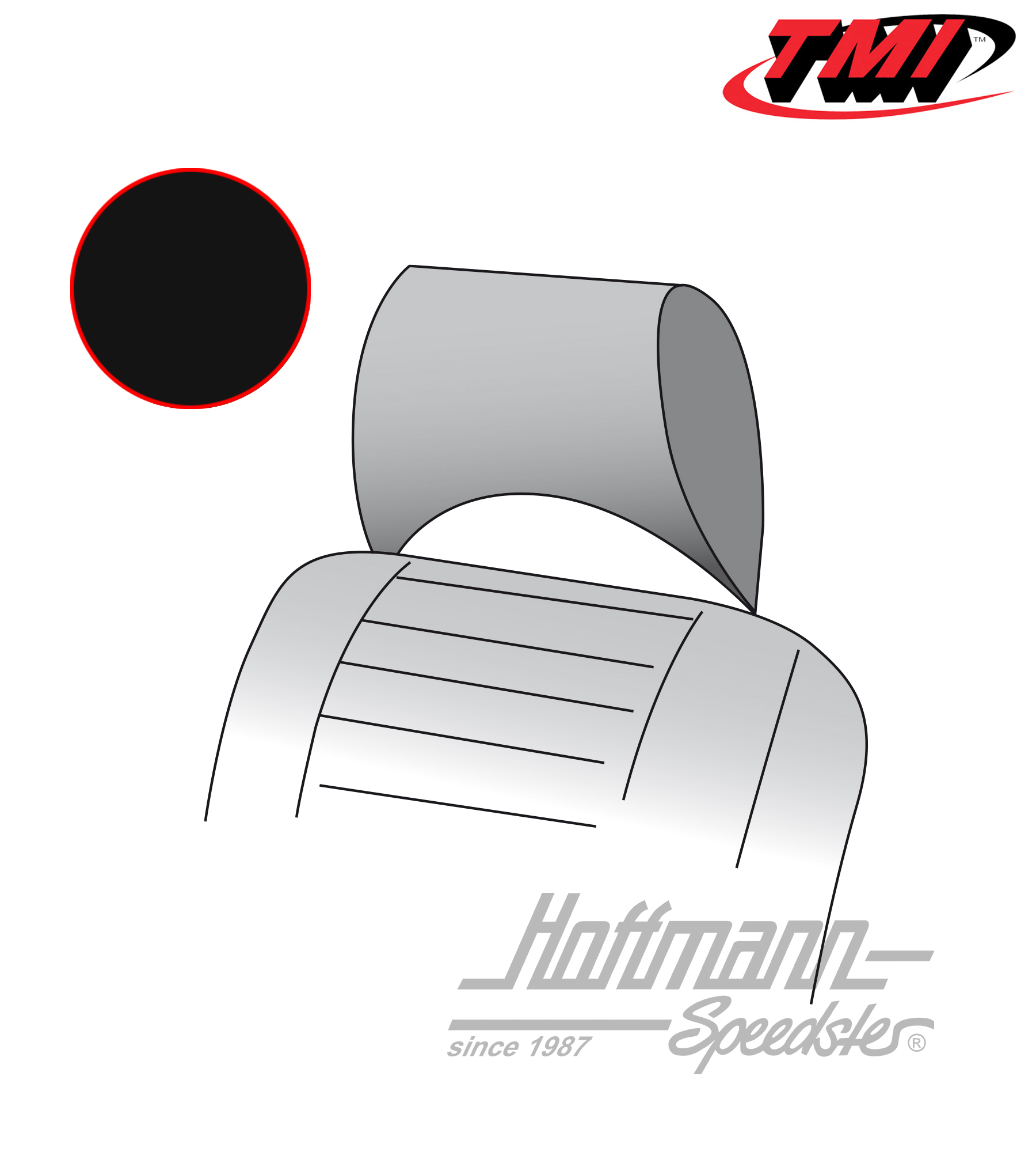 Kopfstützenbezüge, Bus T2, 73-76,schwarz | 43-2130-11 | 098-0640-10