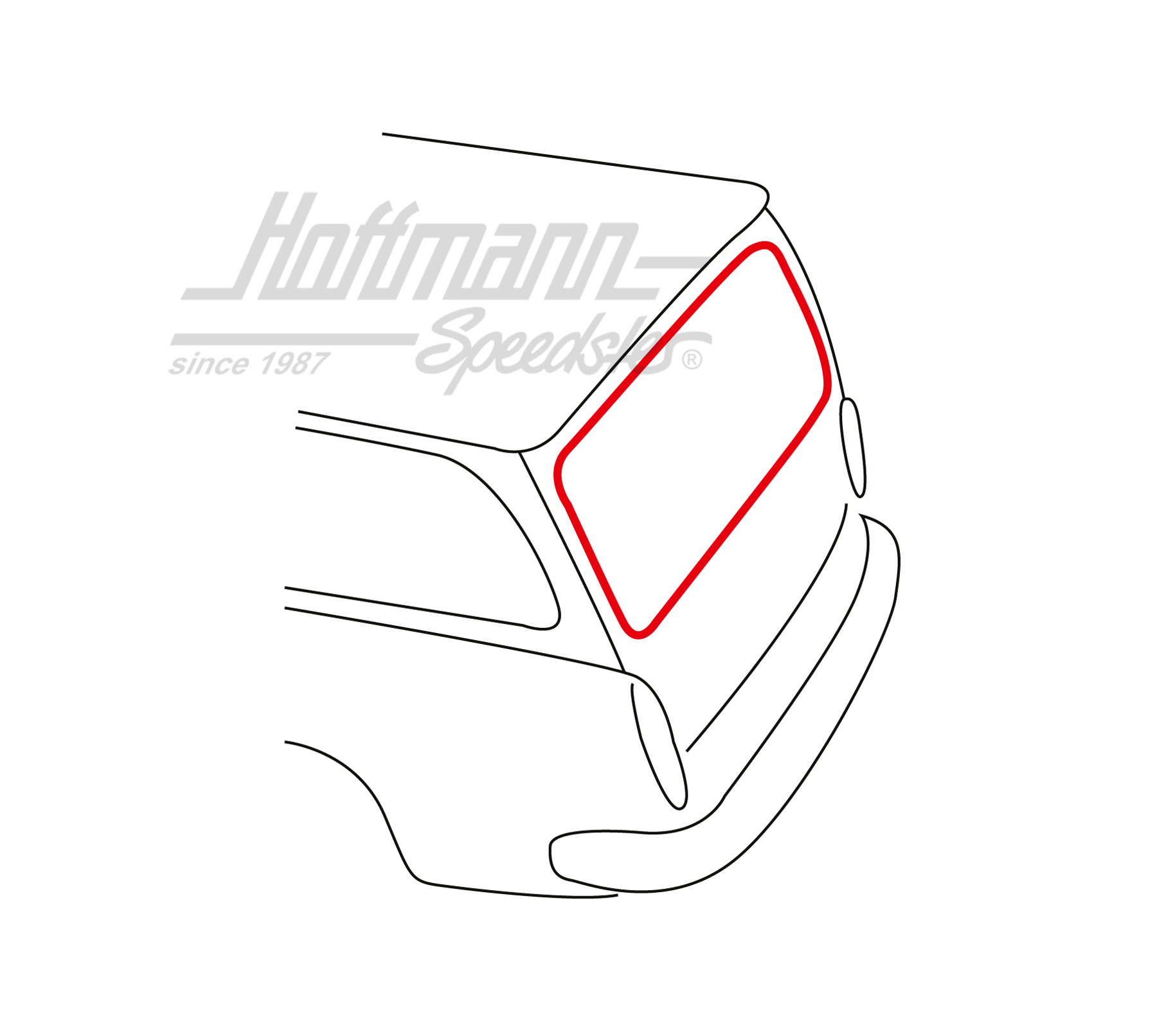 Dichtung, Heckklappe, Typ 3, Variant | 361 827 705 | 069-8076