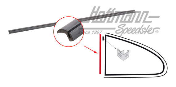 Dichtstreifen, Seitenfenster, 8.71-7.74 | 143 847 327 A | 060-0414
