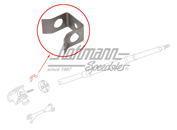 Sicherungsblech, Lenkrohrflansch unten | 111 415 425 | 020-4300-25