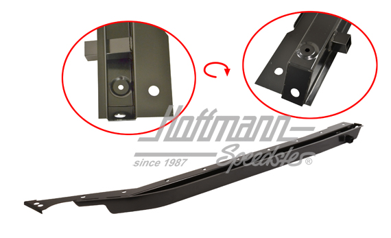 Reparaturholm, Cabrio, -7.70, links | 151 801 131 B | 050-1483-01