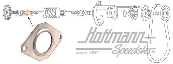 Halteplatte, Lichtmaschinenanker, 12V | 113 903 543 | 020-1266-36