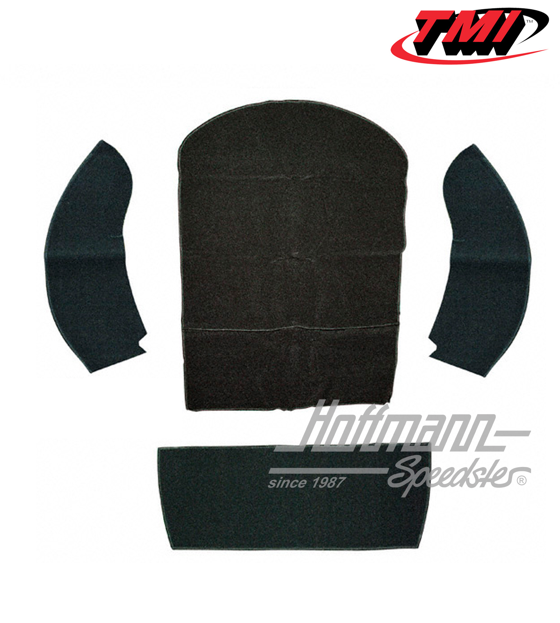 Teppichsatz, Stauraum, Cabrio, Velour, schwarz, 8.72-.79 | 34-R1317-801 | 055-7643