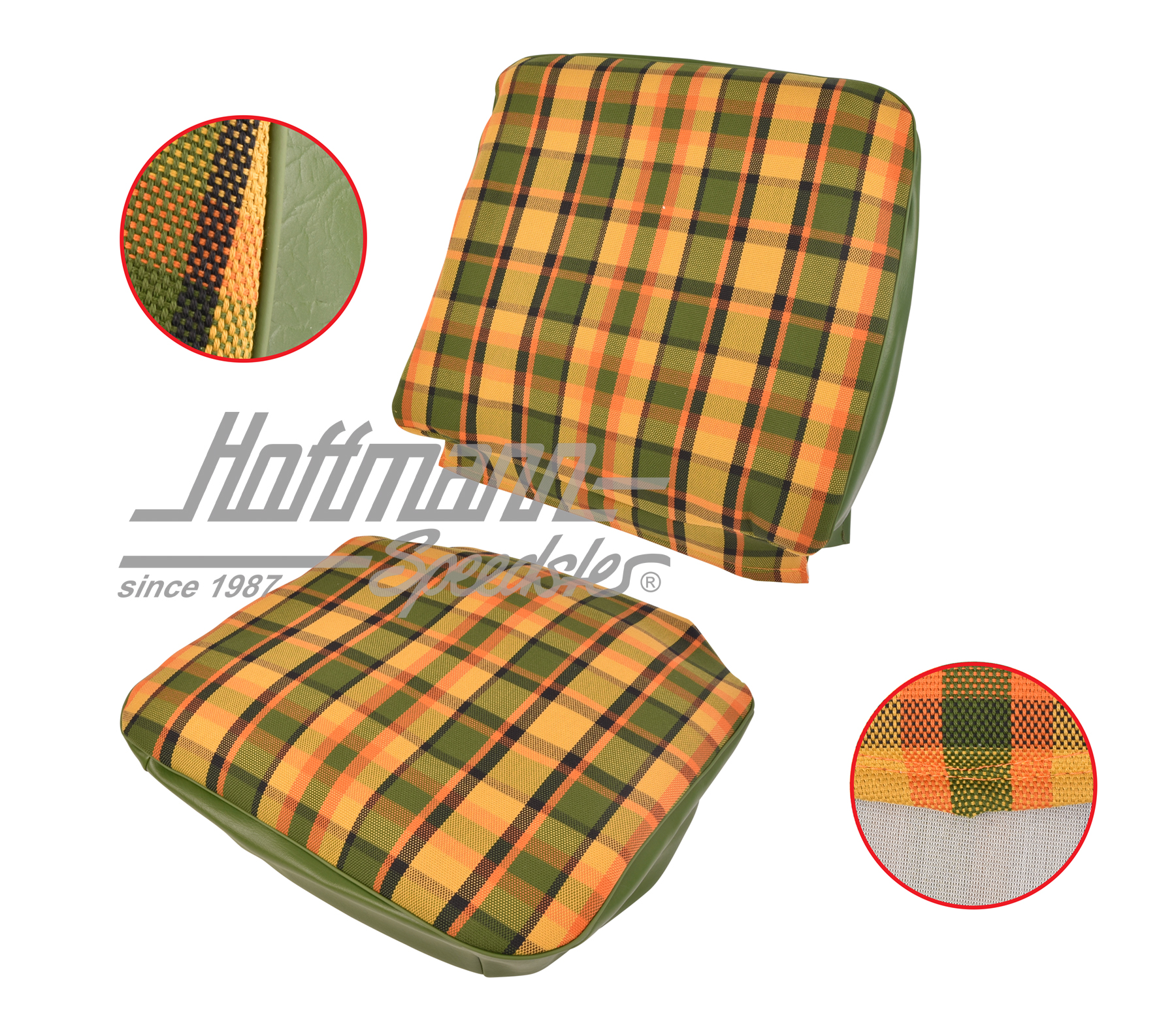 Sitzbezug, Westfalia, gelb/orange/grün |  | 098-1300-59