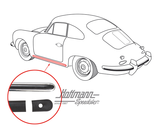 Zierleiste unter Tür, 356 A, li/re | 644 559 011 00 | 510-8066