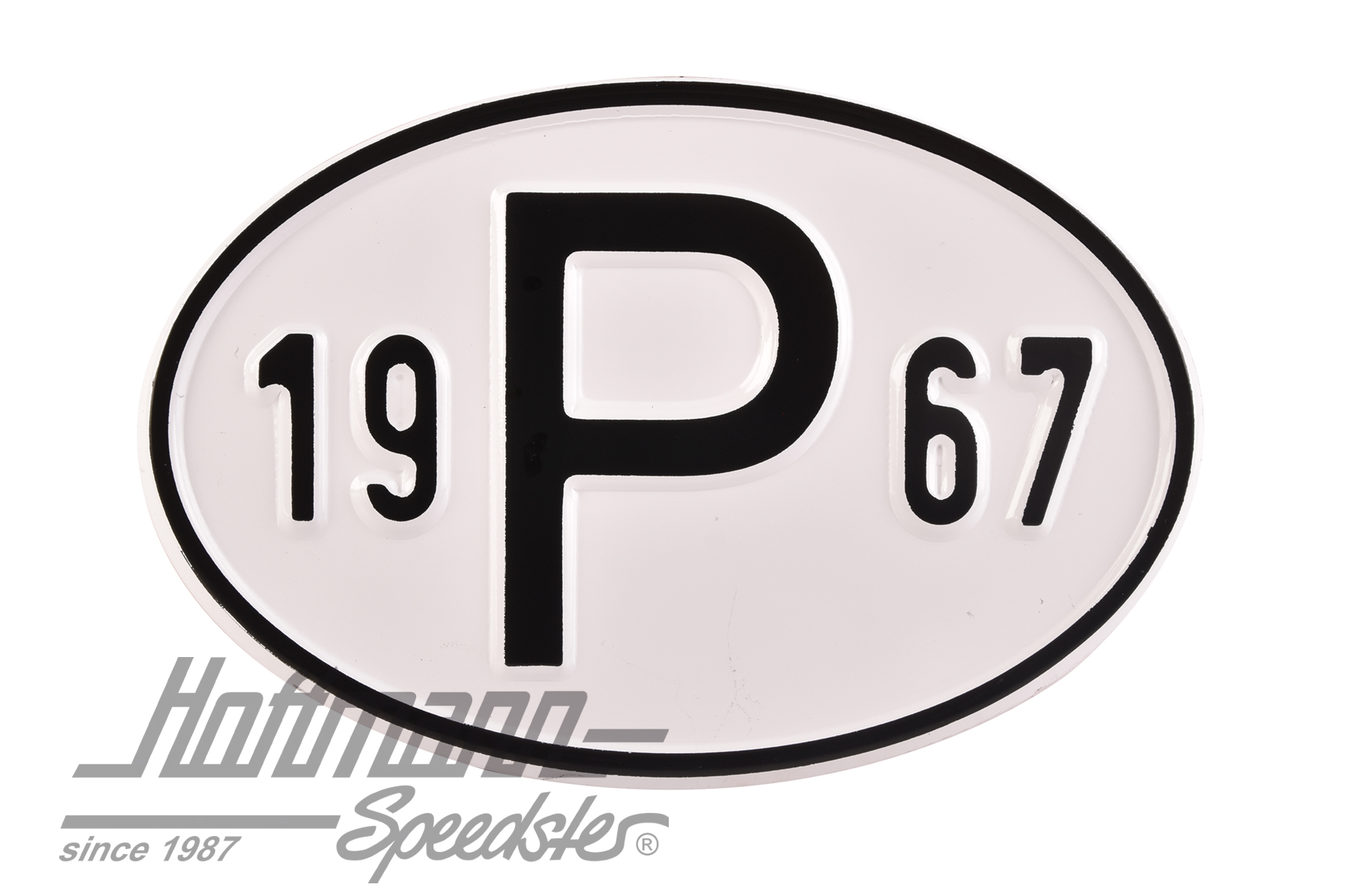 Nationalitätsschild "P", "1967", Alu |  | 020-2405-67