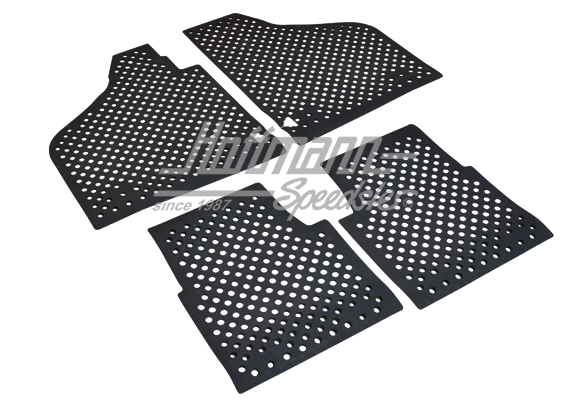 Gummimattensatz, schwarz, 4-tlg., Kübel | 181-711 | 080-5200