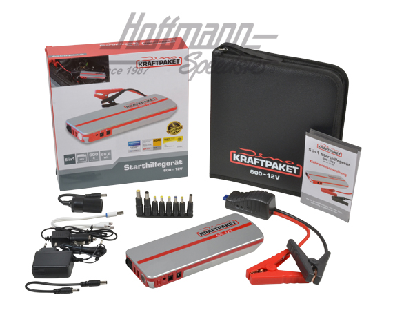 Starthilfe mit Powerbank, 12V, 600A