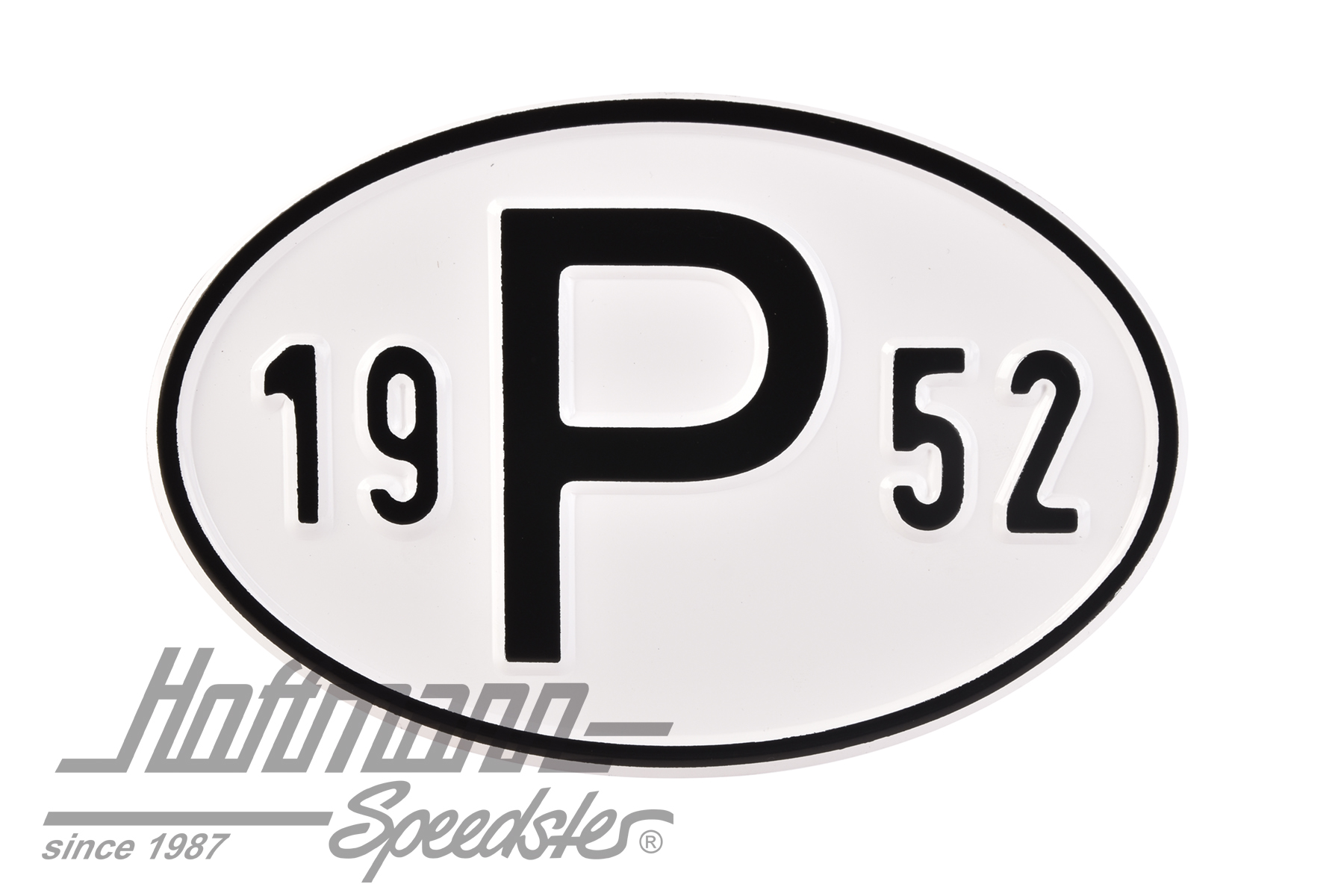 Nationalitätsschild "P", "1952", Alu |  | 020-2405-52