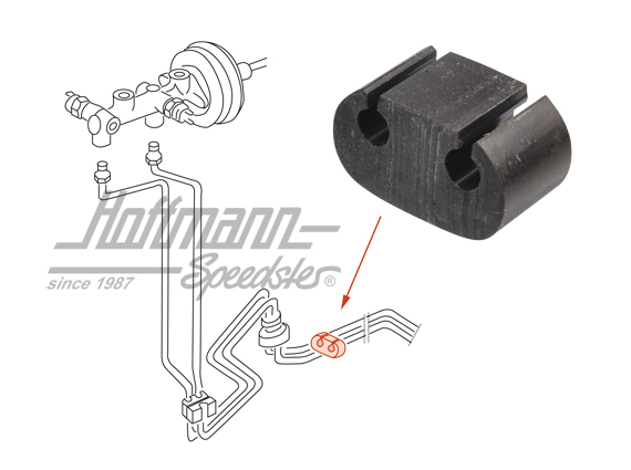 Halter, Bremsleitung, Golf 1 | 171 611 869 | 160-2626