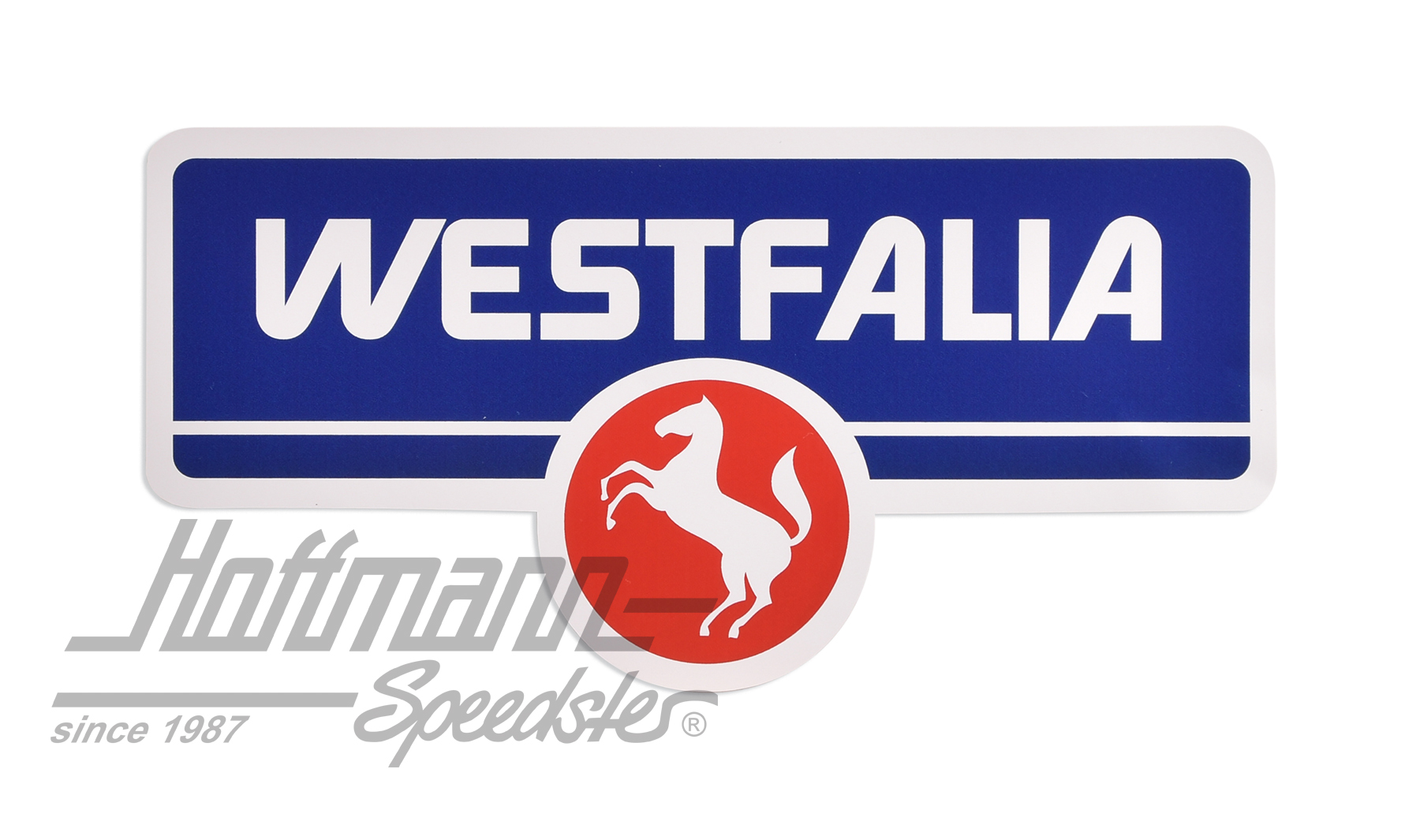 Aufkleber "Westfalia", blau/rot (groß) | 255 070 009 | 021-0199-97