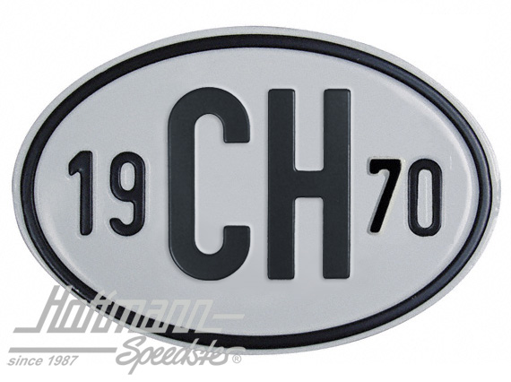 Nationalitätsschild "CH", "1970", Alu |  | 020-2401-70