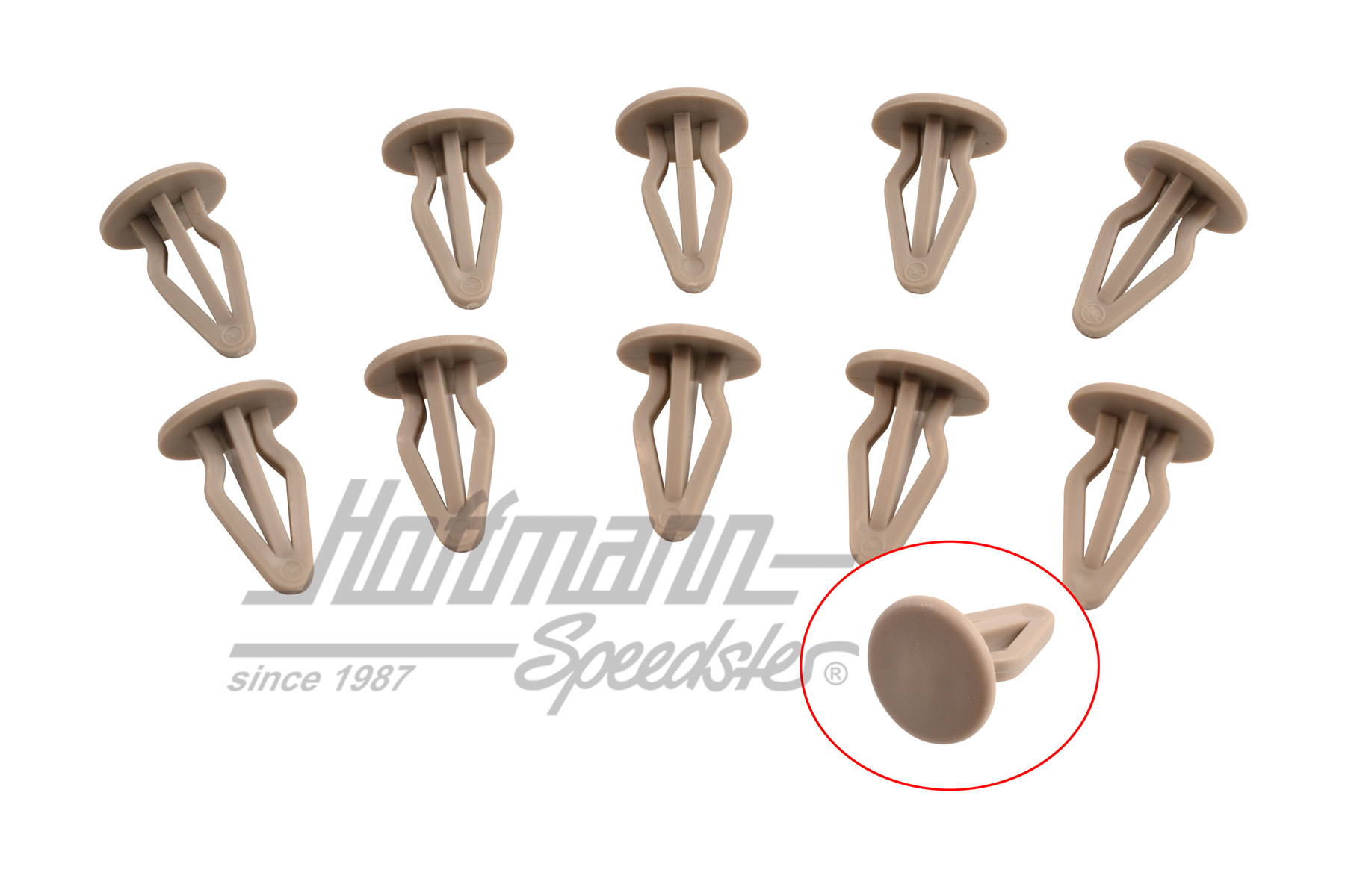 Clip, Seiten/Heckverkleidung, steingrau | 801 867 299 | 180-1912-13