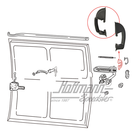 Dichtung, Schiebetürscharnier rechts | 211 843 402 | 097-1040-35