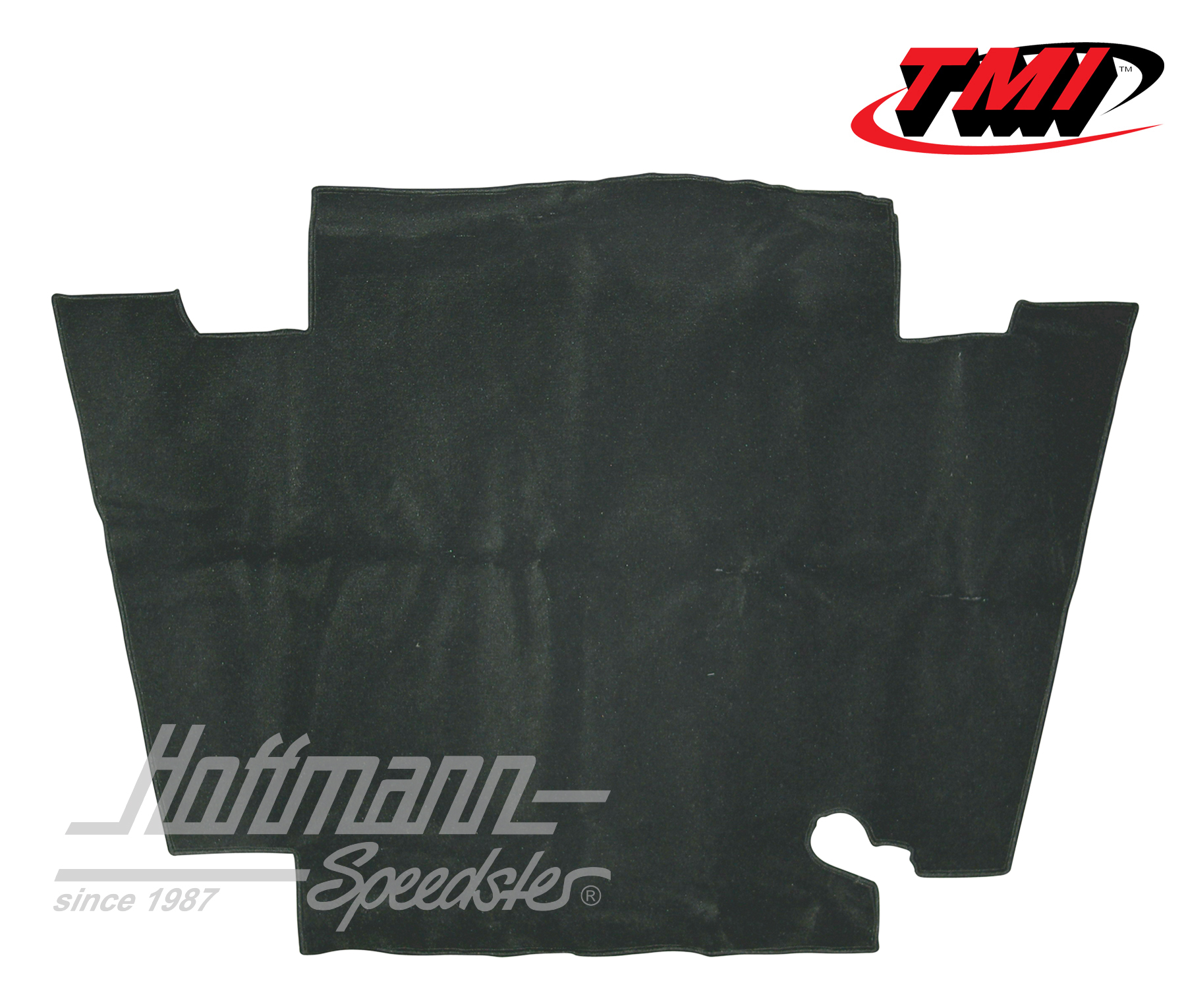 Teppich, Kofferraum, Karmann, schwarz, 59-67, Velour | 34-T1557-801 | 066-0054-50