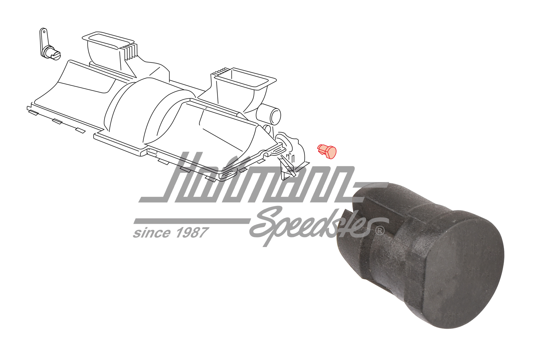 Lager, Entfrosterklappe, Bus T3 | 251 259 155 C | 320-3836-10