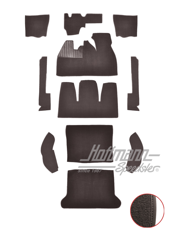 Teppichsatz für Limousine, 8.68-7.72, anthrazit |  | 026-5522